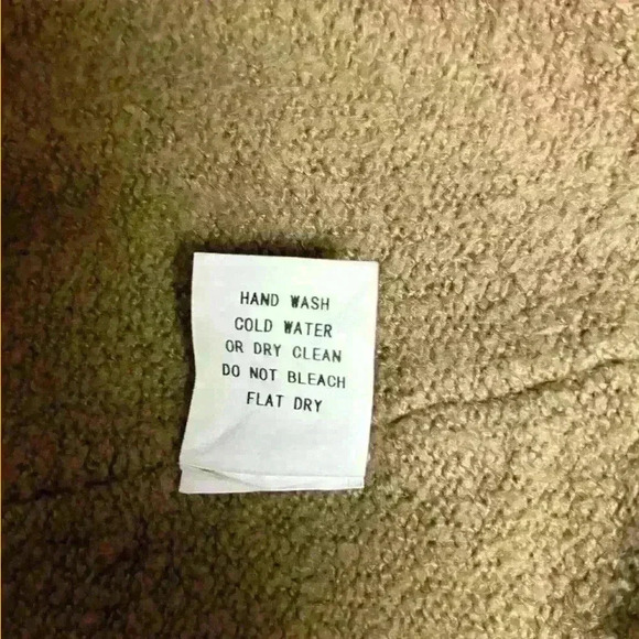 Urban Daizy Double Mock Neck Sweater Color Tan Size M/L - Picture 8 of 11